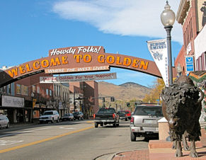 Golden Welcome Arch