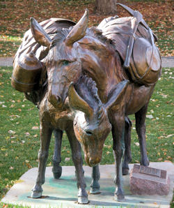 Mining Sculpture in Golden