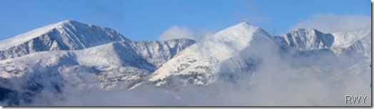 Breckenridge Peaks in Snow