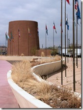 Flags at Nt. Hispanic Cener