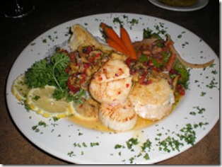 Caspian Cafe Halibut