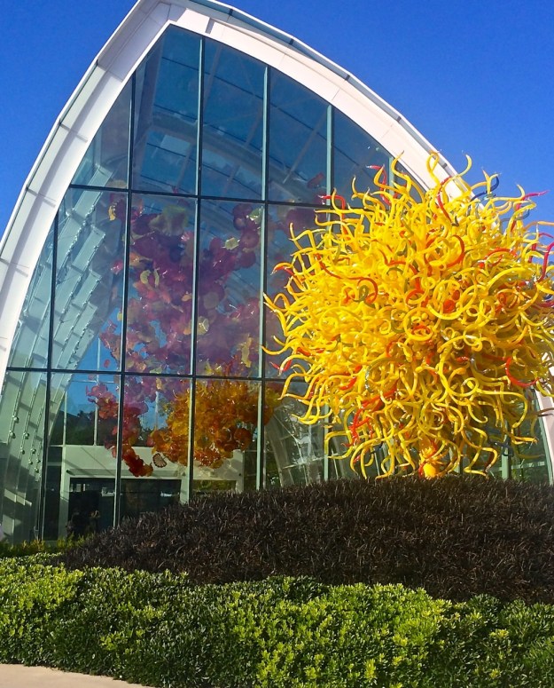 Glass House with Northwest Sun