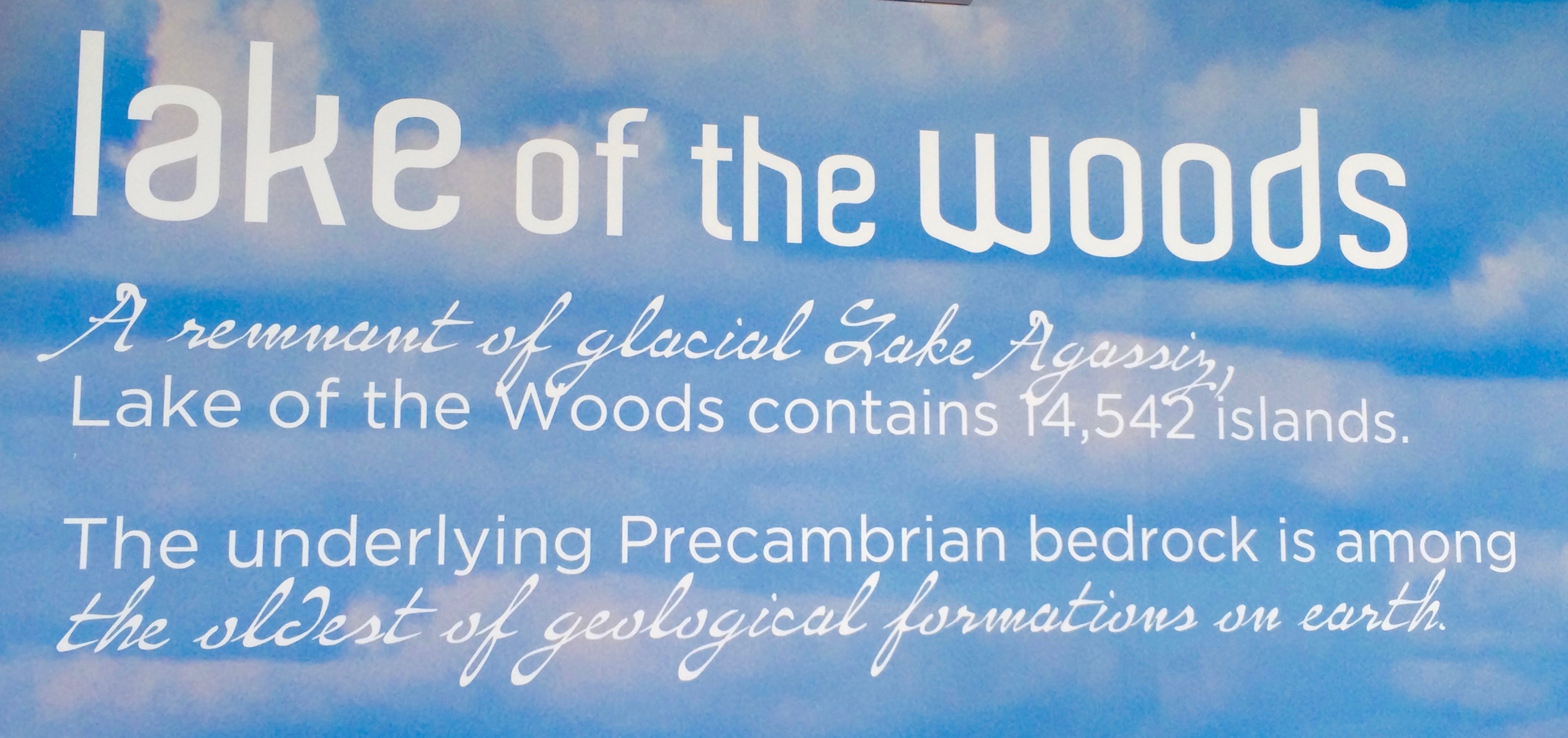 Lake of the Woods Sign